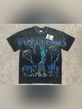 Vale Forever “ValeDreams” Army and Statue of Liberty Short-Sleeve Tee size L